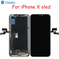 OLED X XR XS MAX सेल फोन एलसीडी स्क्रीन